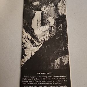 1965 Guide to Yellowstone